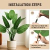 Tree City 5ft Artificial Rubber Tree – Realistic Faux Ficus Plant in Pot – Large Tropical Floor Tree for Home, Office & Store Decor - 3 of 3