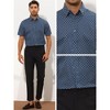 INSPIRE CHIC Men's Polka Dots Short Sleeves Button Printed Summer Shirts - 4 of 4