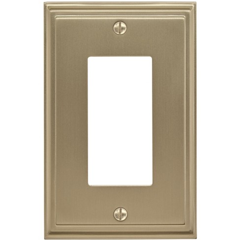 Amerock Mulholland 1 Rocker Golden Champagne Wall Plate : Target