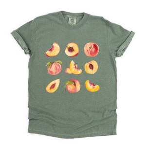 Simply Sage Market Peach Chart Garment Dyed Tee - 1 of 4