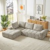 ModernLuxe L-Shaped Sectional Sofa, Chenille Sofa Couch, Left/Right Chaise Option, No Assembly Sleeper Couch - 2 of 4