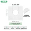 Unique Bargains Self-Adhesive Durable Multipurpose Easy Installation Escutcheon Plate 2 Pcs - 3 of 4