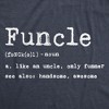 Mens Funcle Definition T shirt Funny Graphic Uncle Family Tee Novelty Print - Crazy Dog Men's T Shirt - 2 of 4