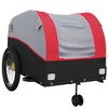 VidaXL Bike Trailer Black and Red 99.2 lb Iron - 4 of 4