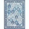 Modern Geometric Trellis Washable Area Rug - Non-Slip Low-Pile Indoor Carpet for Living Room,Bedroom,Dining Room & Office - 3 of 4