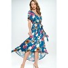 WEST K Women's Georgia Faux Wrap Dress with High-Low Hem and Tie Waist - 2 of 4