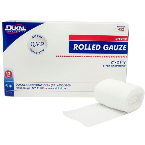 Dukal Sterile Fluff Bandage Roll, 4-1/2 inch x 4-1/10 Yard - Case/100