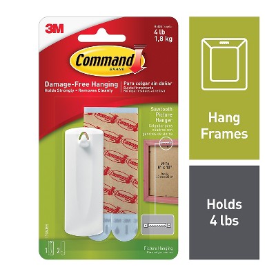 Command Sawtooth Picture Hanger White (17040ES)