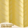 Farmhouse Shower Curtain 72x72 Tufted Chevron Textured Minimalist Bathroom Curtain - 2 of 4
