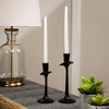 Northlight Taper Candle Holders with Scalloped Base - 9.5" - Set of 2 - 2 of 4