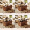 WOWLIVE Lift Top Coffee Table with Storage for Living Room, Farmhouse Rectangular Coffee Tables with Hidden Compartment - 2 of 4