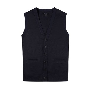 Gioberti Men's V-Neck Button Down Knitted Cardigan Vest - 1 of 3