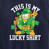Boys' - Garfield - This Is My Lucky Shirt Graphic Long Sleeve Fleece Sweatshirt - 2 of 4