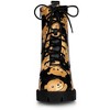 Allegra K Women's Printed Platform Round Toe Lace up Block Heel Combat Boots - 3 of 4