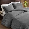 NicBex 3 Pcs Twill Washed Comforter Set Cozy Cotton Bedding Set, All-Season Bedding Comforter Sets Duvet Set, Machine Washable - 3 of 4