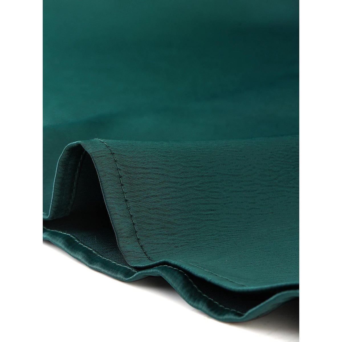 Женские платья INSPIRE CHIC Women's Mock Neck Long Sleeve Satin Keyhole Tie Waist A-line Dress X-Large Dark Green — фото 4