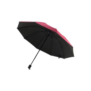 Unique Bargains Outdoor Umbrella 10-rib Striped Sun Protection Impact Cloth Vinyl 42.52"x29.13" 1 Pcs - 1 of 4