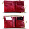 BEAFUP Womens Wallet,Ladies Vintage Leather Bifold Wallet with Zipper & Kiss Lock - Compact Coin Purse for Daily Use,Travel,and Shopping - 2 of 4
