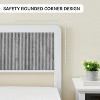 Bed Frame with Wave Wood Headboard Full Platform Bed Frame with Safe Rounded Corners and Under Bed Storage Strong Metal Slats Support No Box Spring N - 4 of 4