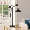 Hudson and Canal 33.5" Tall Solid Wheel Pulley System Table Lamp with Metal Shade - 3 of 4