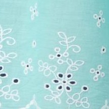 island aqua eyelet embroidery