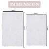 Bell Flower Collection Tufted Bath Rugs, Extra Soft and Absorbent, Non-Slip Bath Mats, Machine Washable Bath Mats,, 2 Piece Set(M+L), White - 3 of 4
