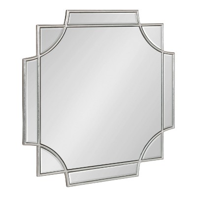 24 X 24 Minuette Decorative Framed Wall Mirror Silver Kate Laurel   GUEST 7c35b75b E344 464d B428 95a01418c2ab