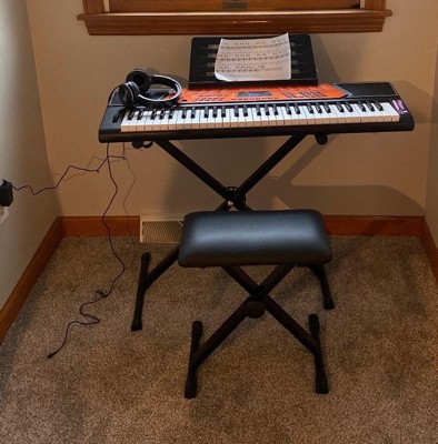  RockJam Compact 61 Key Keyboard with Sheet Music Stand, Power  Supply, Piano Note Stickers & Simply Piano Lessons : Everything Else