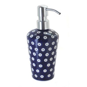 Blue Rose Polish Pottery B009 Manufaktura Soap Dispenser - 1 of 2