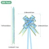 Unique Bargains Plastic Gold Edge PP Plastic Glossy Appearance Gift Wrap Satin Pull Bows 200 Count - 3 of 4