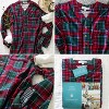 ADR Men's Nightshirt, Soft Cotton Flannel Men's Sleep Shirt, Long Henley Night Shirt Pajama - 4 of 4