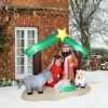 6ft With 8 Lamp Beads Inflatable Nativity Garden Jesus Decoration - 4 of 4