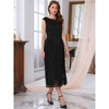 INSPIRE CHIC Women's Wedding Guest Boat Neck Vintage Formal Cocktail Midi Lace Dress - 2 of 4