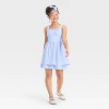 Girls' Ruched Fit & Flare Empire Waist Mini Dress - art class™ - 3 of 3