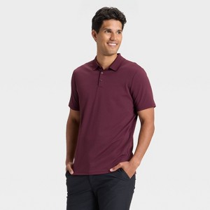 Men's Textured Polo Shirt - All In Motion™ - 1 of 3