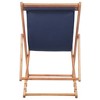 vidaXL Beach Chair Blue Eucalyptus wood and Polyethylene fabric Large - 4 of 4