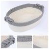 REGALWOVEN Odorless Cotton Rope Handcrafted Compact Size Multiple Use Open Storage Bins 3 Packs - 2 of 4