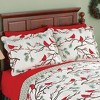 Collections Etc Winter Cardinals Christmas Pillow Sham Standard Square Unisex - 2 of 2