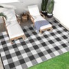Buffalo Plaid Outdoor Mats Plastic Straw Rug Waterproof Washable Outdoor Rug for Garden Backyard Picnic Camping RV Deck Beach Trailer - 3 of 4