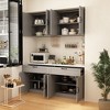 FUFU&GAGA Split Pantry Cabinet 2-Drawer Combo Kitchen Cabinet - 3 of 4