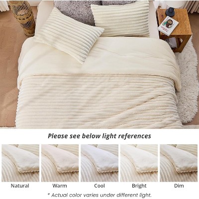Der Rose BALHAM TRADE-Fluffy Queen 3 Pieces Comforter Set Super Soft Fuzz for Winter Warm Fleece Bedding Pink-Queen 90"x90" — фото 8