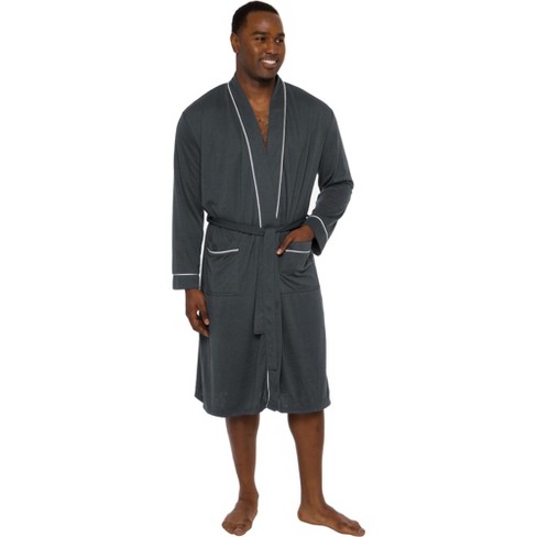 Ross Michaels Mens Robe Hooded Plush Big and Tall - Long Fleece
