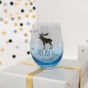 Pavilion Gift Company - Relax - 18 oz Stemless Wine Glass - Drinkware - 4 of 4