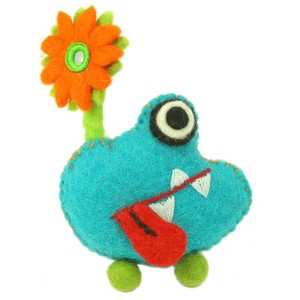 Slickblue Felt Tooth Fairy Critters - Colorful Monsters with Pocket for Teeth, Fun Options: Orange, Green, Red, Blue - 1 of 3