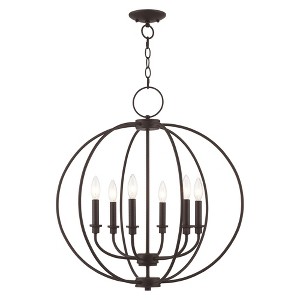 Livex Lighting Milania 6 - Light Chandelier in  Bronze - 1 of 2