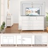 10-Drawer Dual-Purpose Dresser & TV Stand – Entertainment Center for 55" TVs, Storage Organizer for Bedroom/Living Room/Entryway - 3 of 4