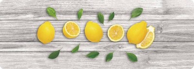 J&V TEXTILES 20" x 55" Oversized Cushioned Anti-Fatigue Kitchen Runner Mat (Lemons)