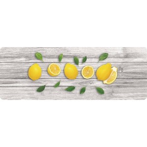 J&V TEXTILES 20" x 55" Oversized Cushioned Anti-Fatigue Kitchen Runner Mat (Lemons) - 1 of 4