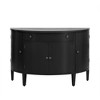 Curved Design Storage Cabinet made of Fraxinus Mandschuric Solid Wood Veneer, Adjustable Shelves - 3 of 4
