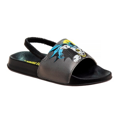 Batman Flip Flop Boys' Sandals: Superhero Comic-inspired Outdoor Thong Back  Strap Water Shoes. For Beach, Pool, And Outdoor Quick-dry (toddler/ Little  Kids) : Target